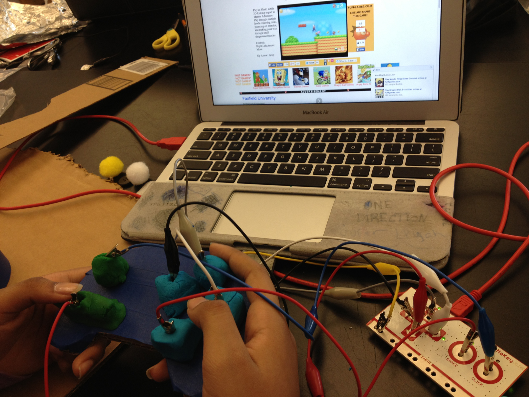 Photo of a video game controller made by Dylan Ryder's students